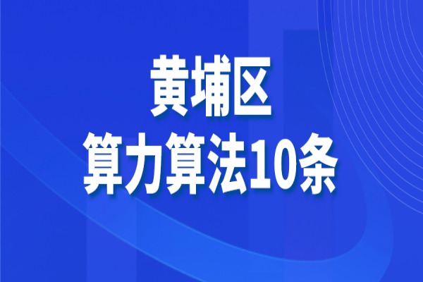 黄埔区提升算力算法水平促进数字经济做强做优做大若干措施
